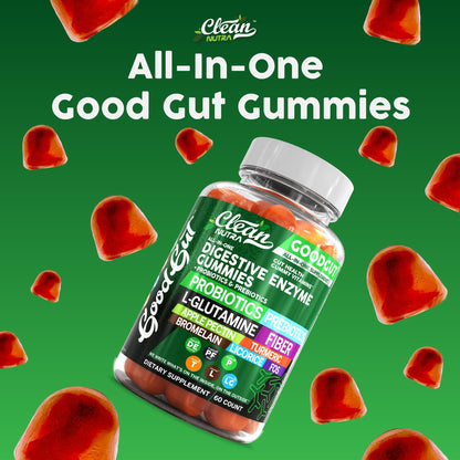 Close up of Clean Nutraceuticals digestive enzyme daily wellness formula for men and women