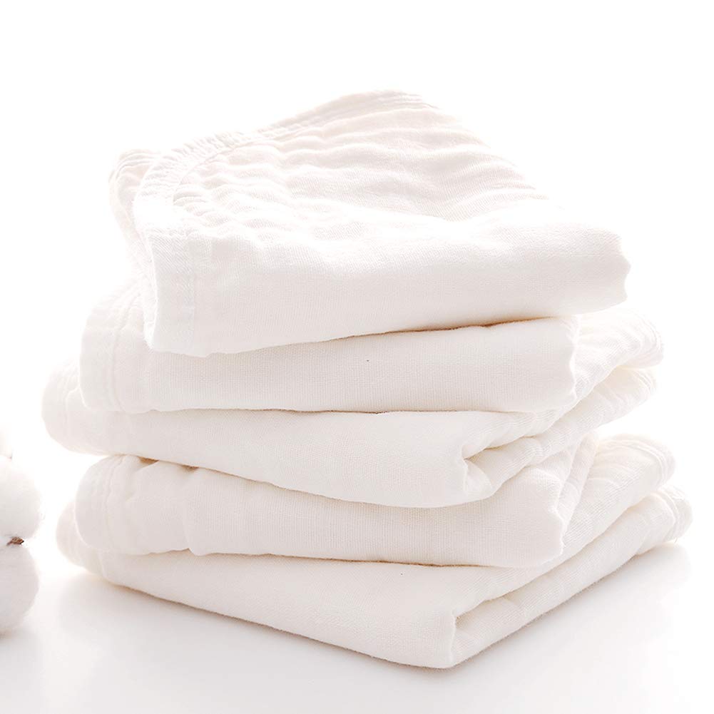 Clean aesthetic shot of Mukin baby burping rags