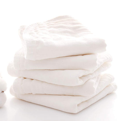Clean aesthetic shot of Mukin baby burping rags