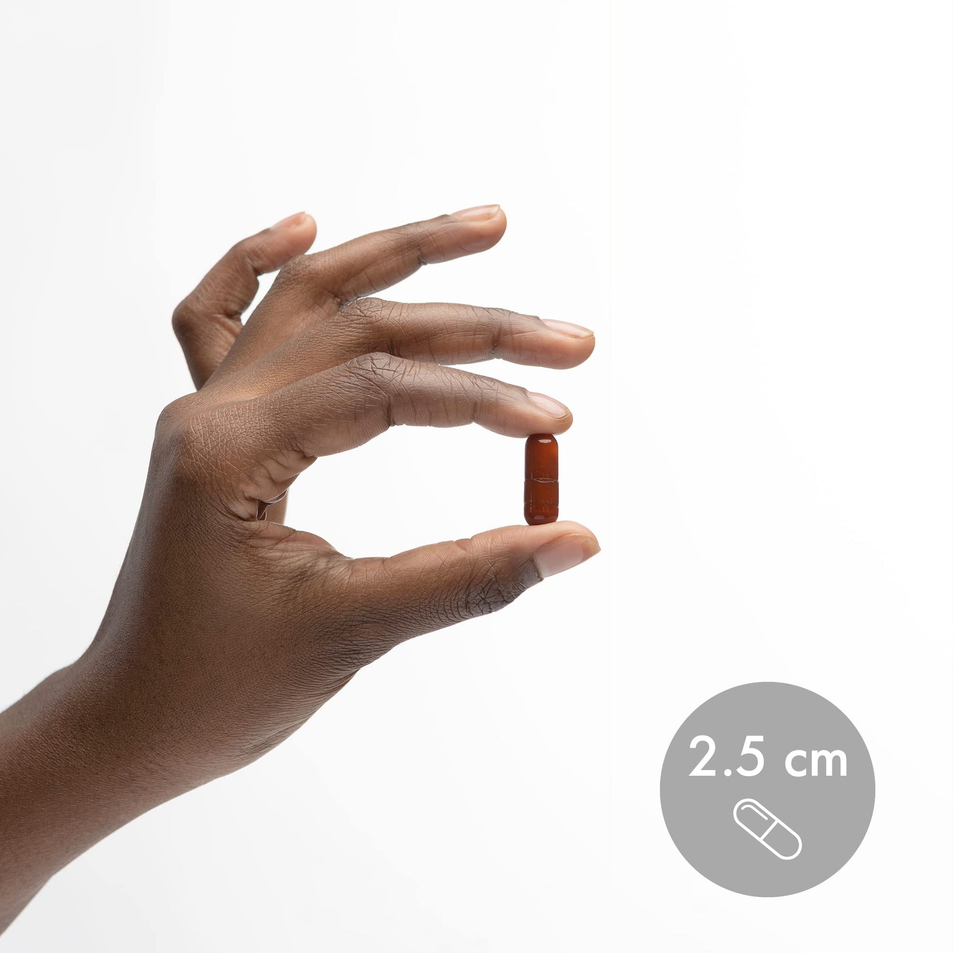 Top angle view of the secure safety seal closure on a brand new bottle of vitamin C