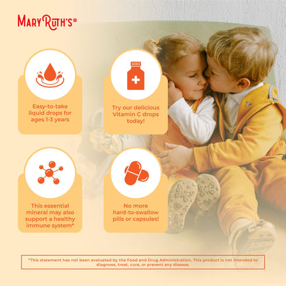 USA imported MaryRuth Organics toddler liquid vitamin C orange vanilla one fluid ounce