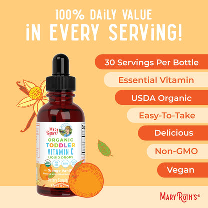 MaryRuth Organics clean label non GMO gluten free children supplement certified organic