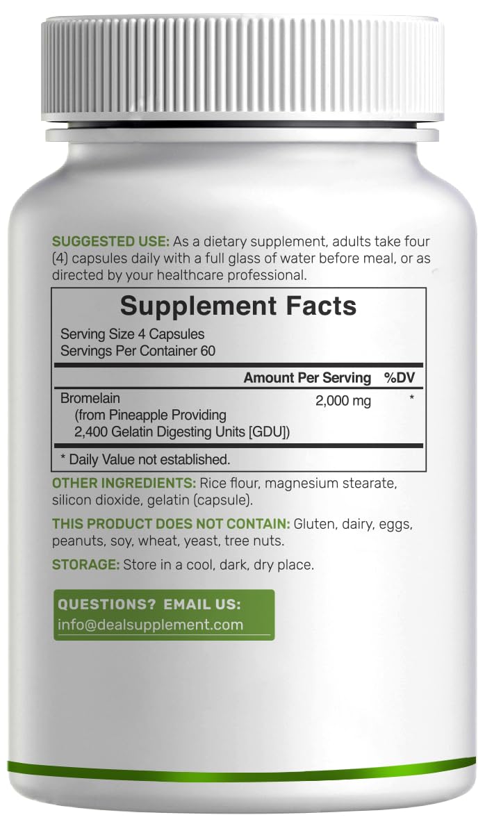 Close up view of the 240 capsules container highlights for digestive wellness and joint comfort support.