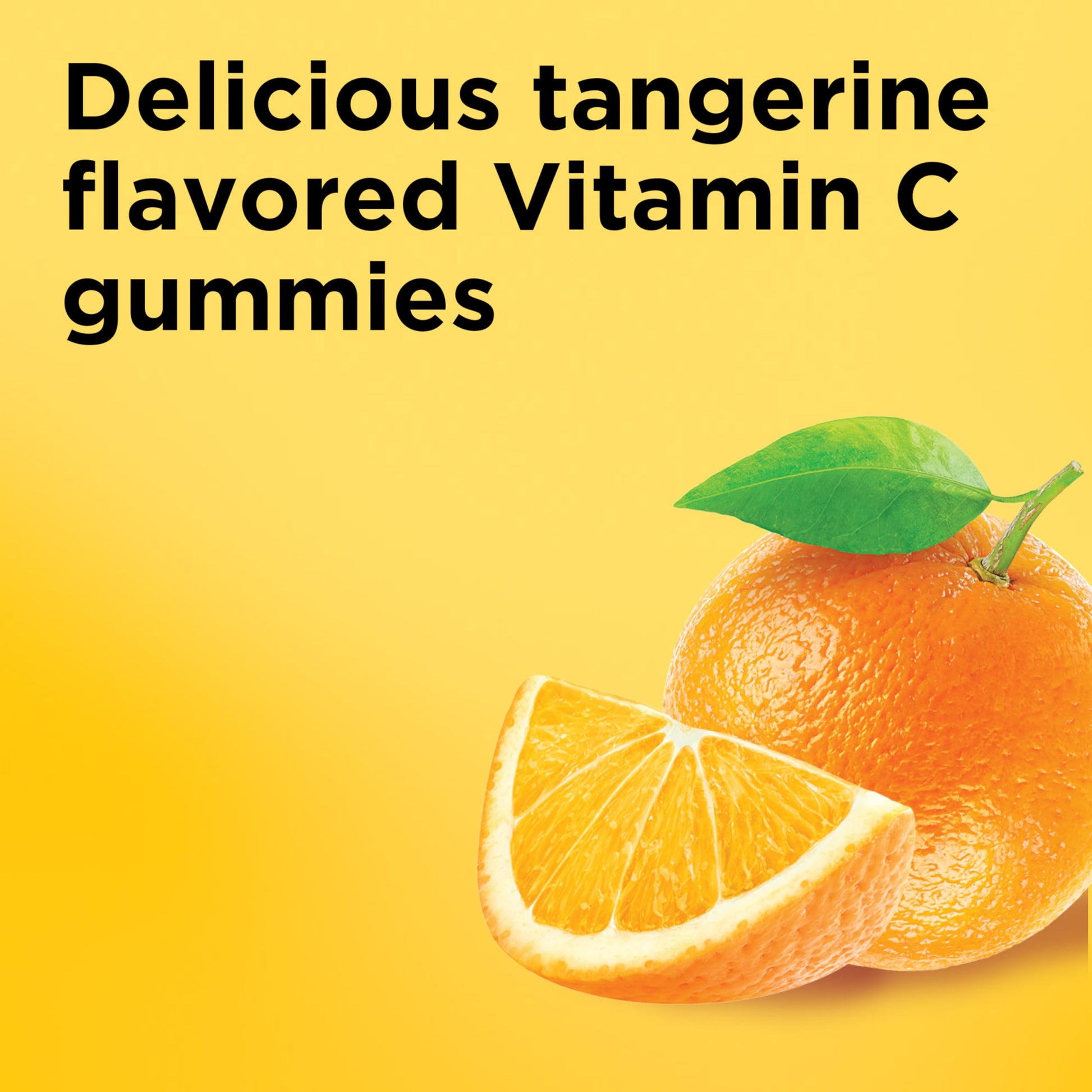 Chewable Vitamin C adult gummies by Nature Made close up showing texture.
