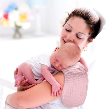 Soft organic cotton burp rags for newborn spit up