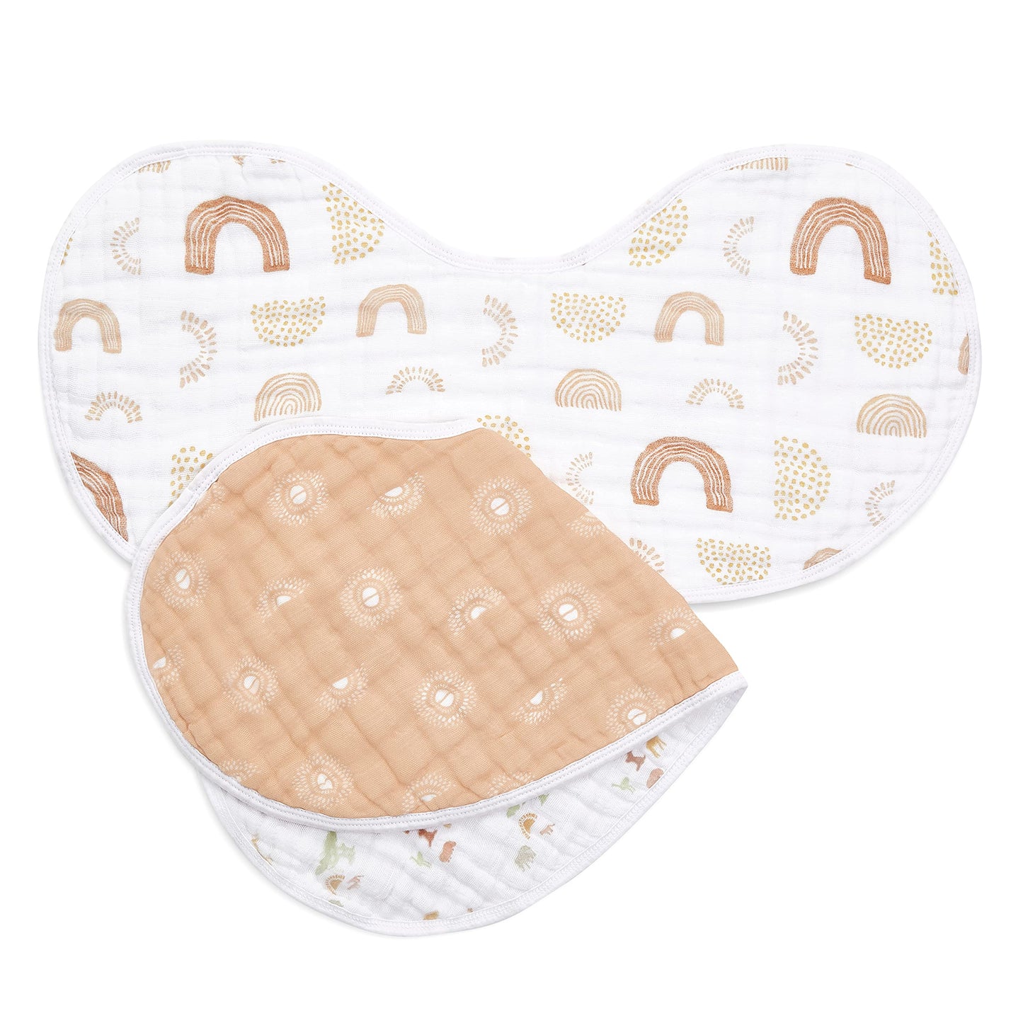 Back view showing snap closure of Aden + Anais burpy bib