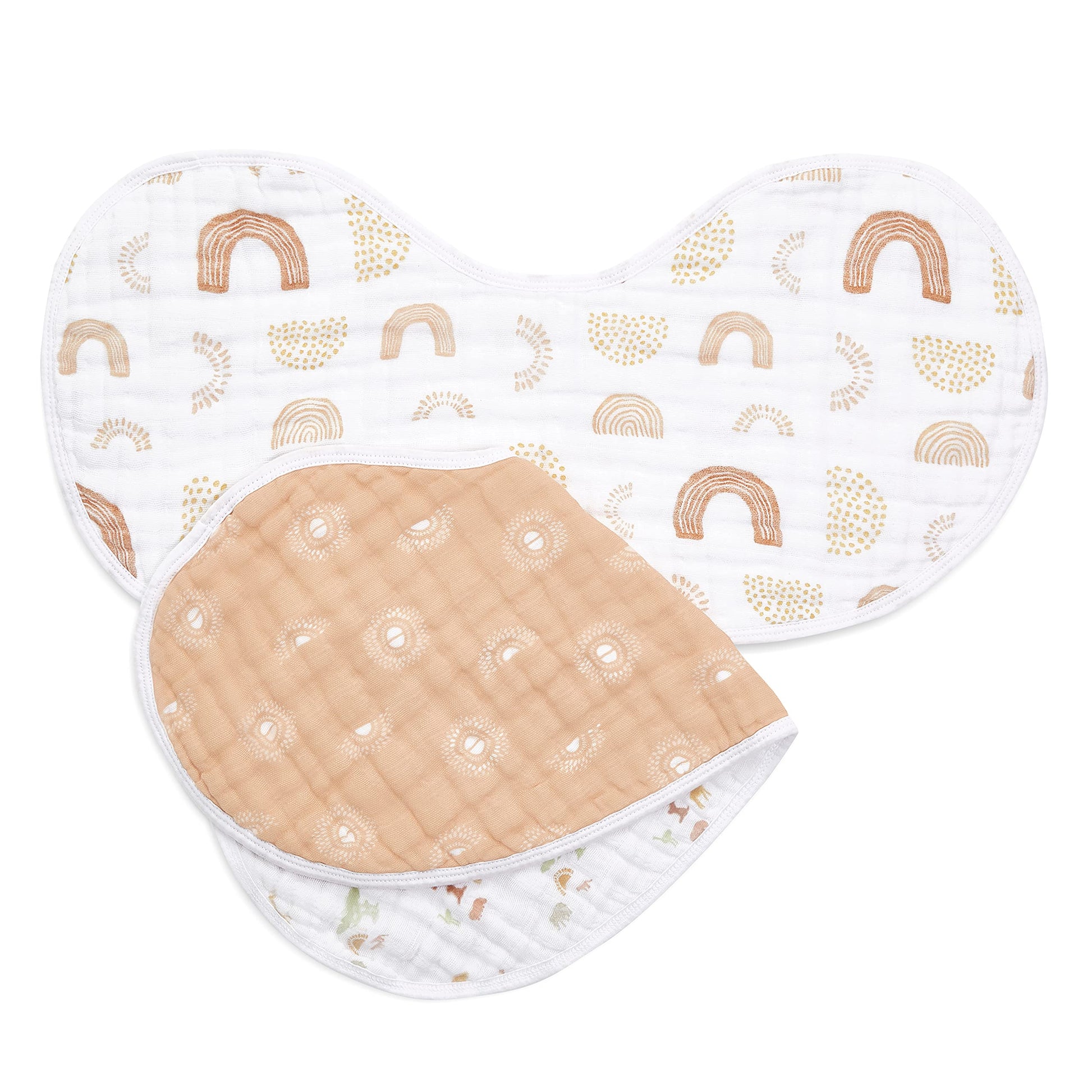 Back view showing snap closure of Aden + Anais burpy bib