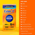Ester-C vegetarian coated tablets close up view