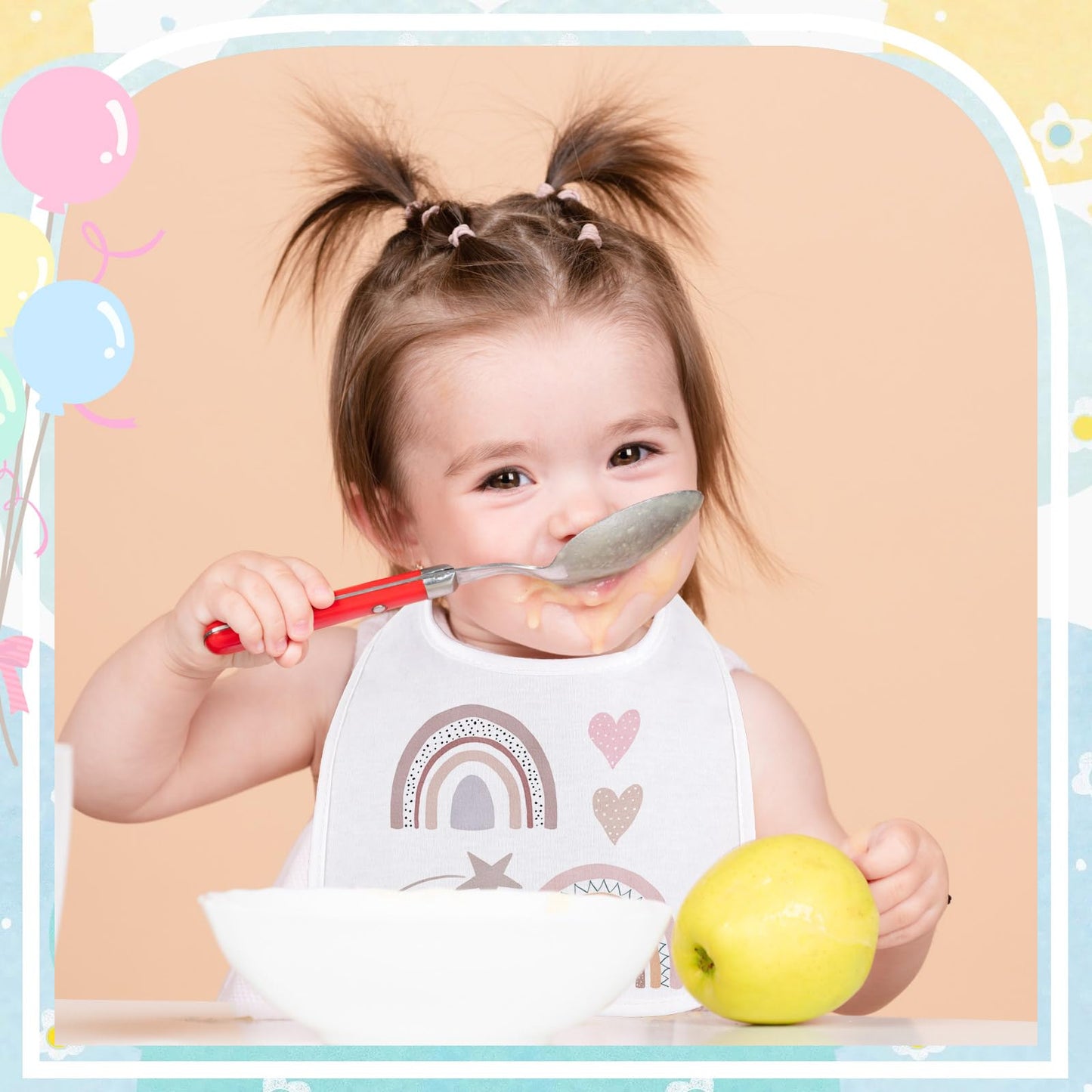 Double sided white baby bibs for DIY projects