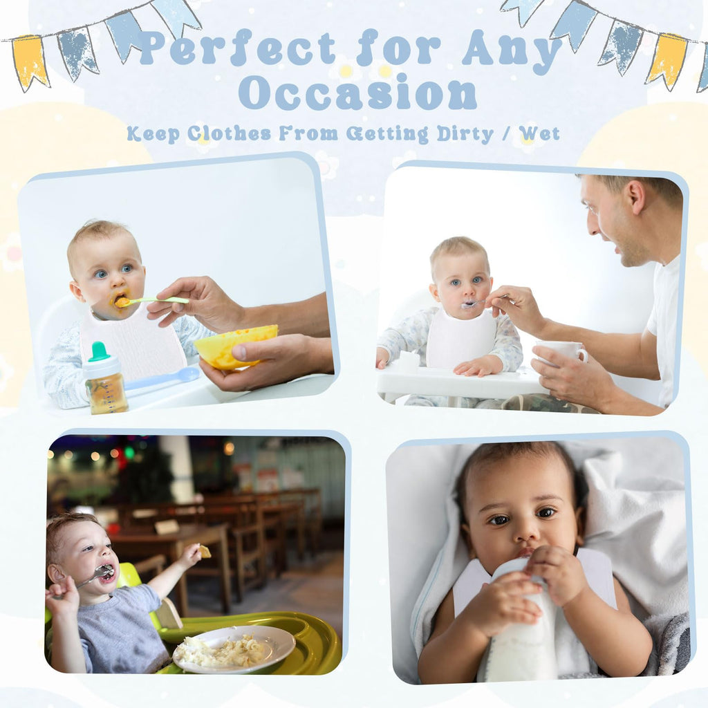 Toulite infant bibs bulk pack for baby shower
