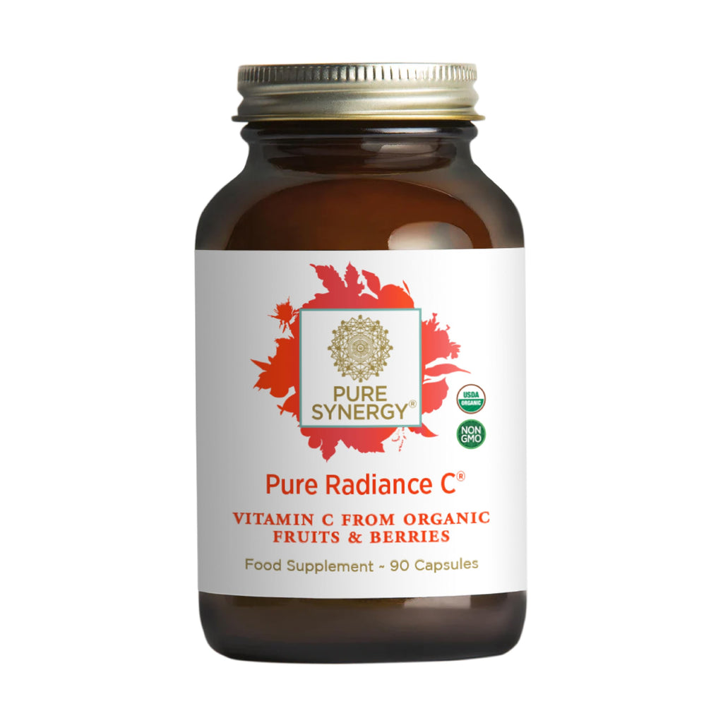 Pure Synergy Pure Radiance C organic fruit ingredients illustration graphic