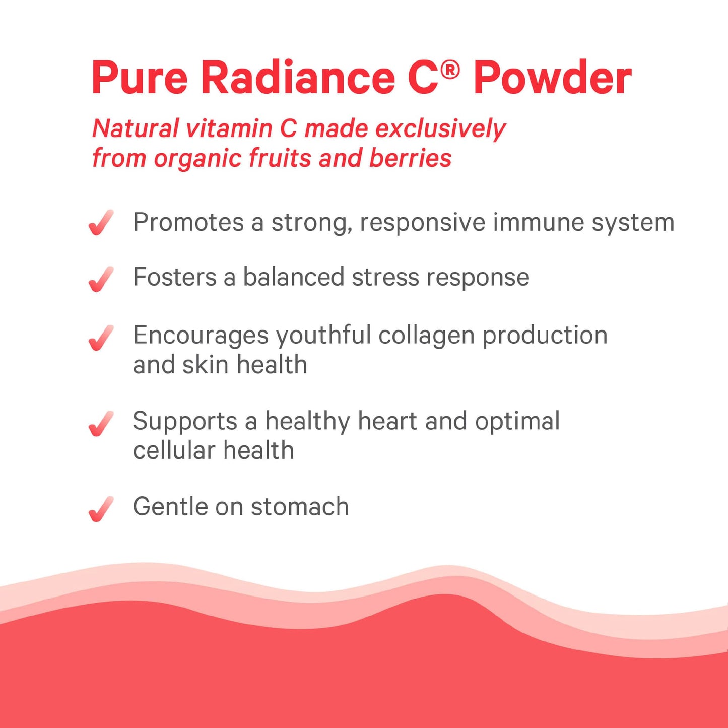 Side angle view of The Synergy Company Pure Radiance C dietary supplement.
