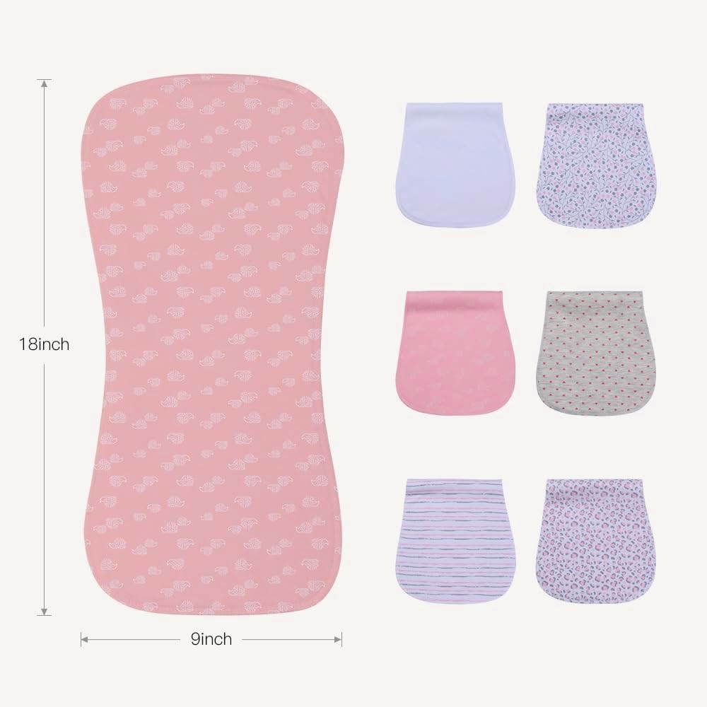 Folded Gelisite soft cotton burp cloths set