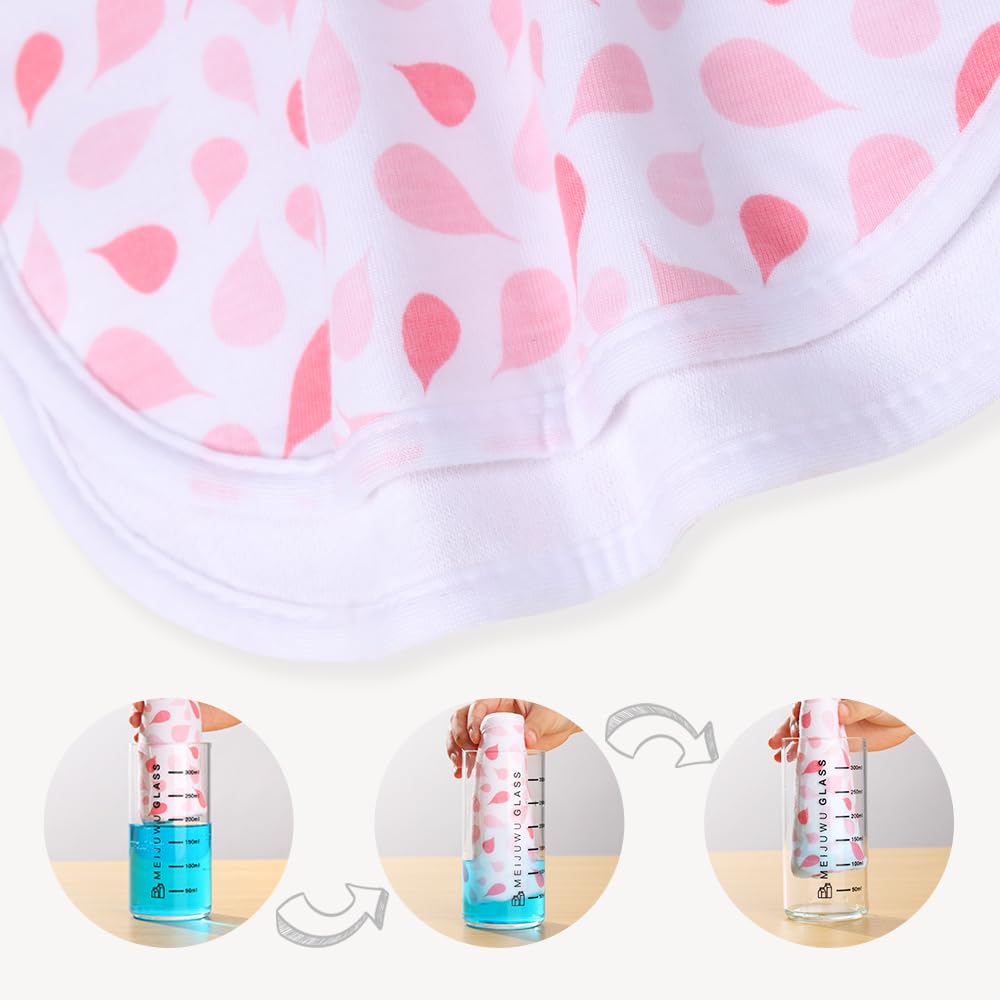 Gelisite baby burp cloths absorbent fleece backing detail