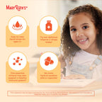 MaryRuth's organic kids vitamin c liquid drops certification seals display