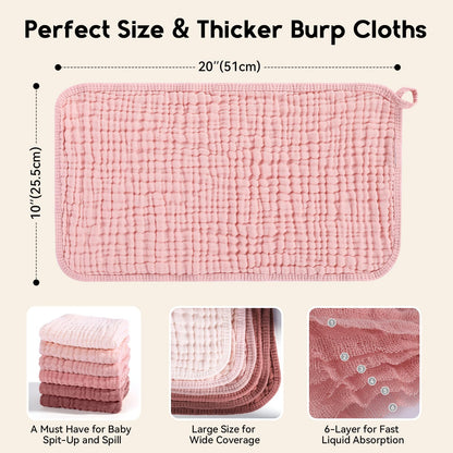 Unnivoll baby burp cloth showing hanging loop detail