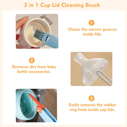 Jxmltt multifunctional brush cleaning cup lid crevices