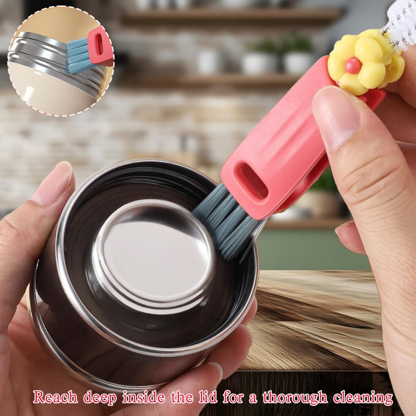 Jxmltt portable cup cleaner in hand for scale