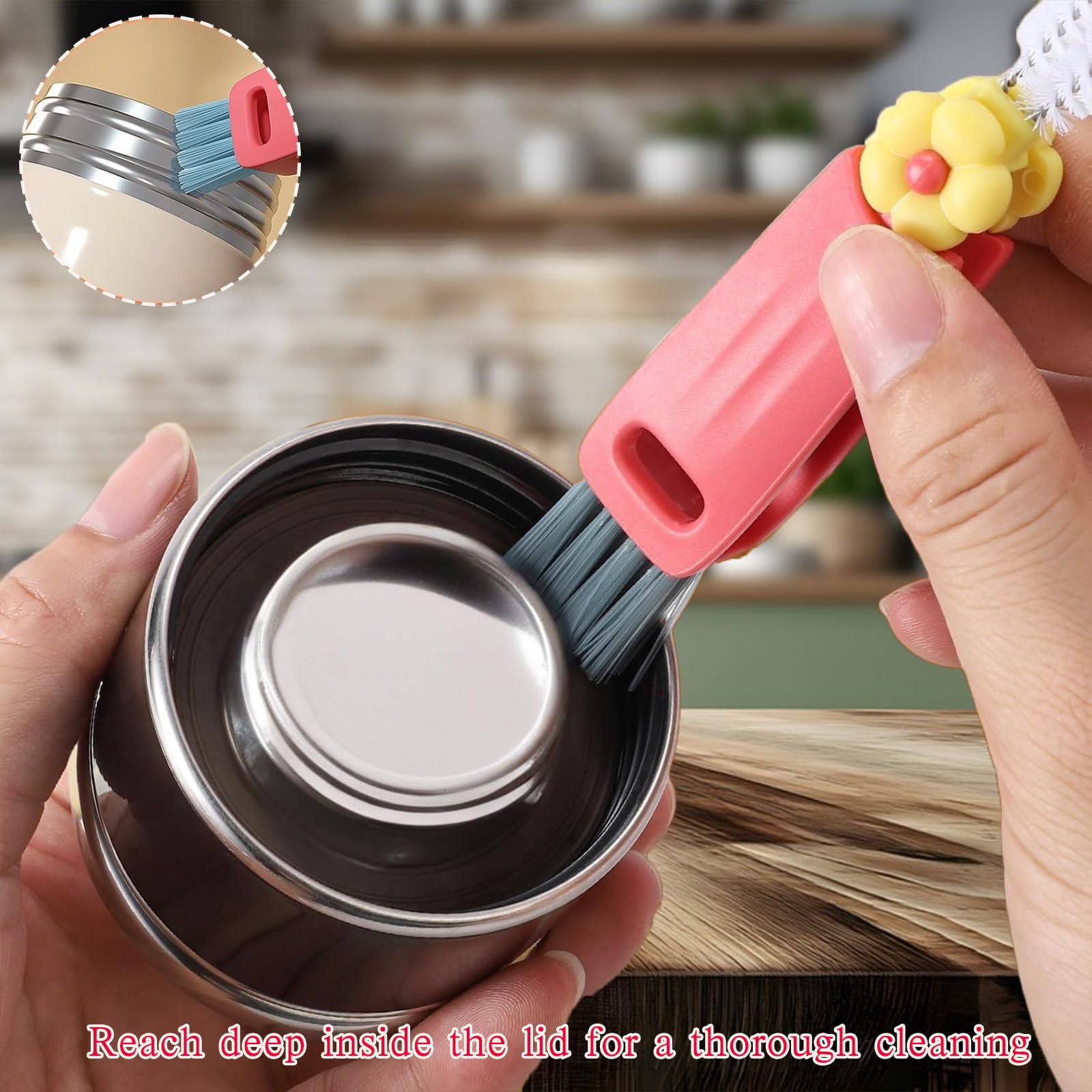 Jxmltt portable cup cleaner in hand for scale