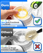 Close up of Fwomucl crevice cleaning brush bristles