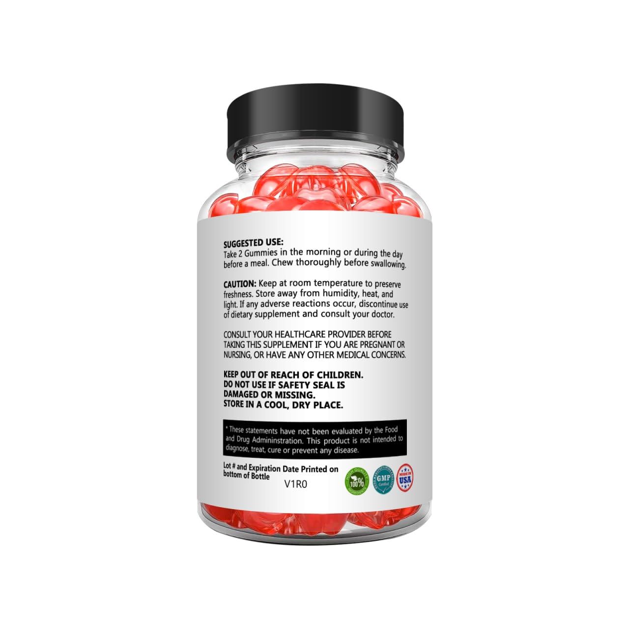Kivus Let's Keto advanced formula metabolism support gummies packaging details