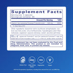 Back label of Pure Encapsulations Liposomal Vitamin C showing supplement facts and ingredients.