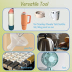 Gmleey 3 in 1 bottle lid cleaner tools in three colors