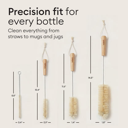 Vove eco friendly brush set in kraft packaging