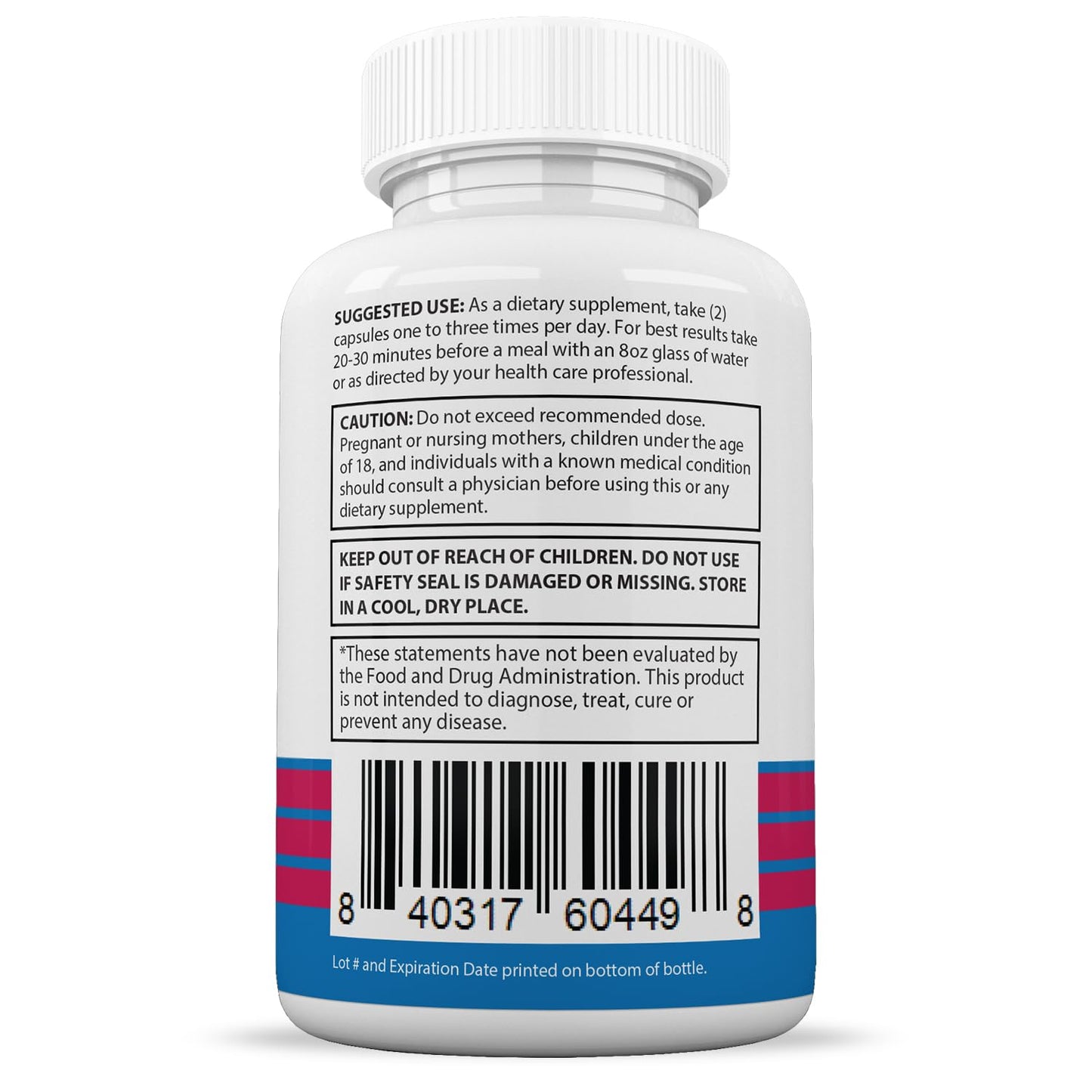 Justified Laboratories Lean Time Keto premium dietary supplement capsule container showing safety seal details.
