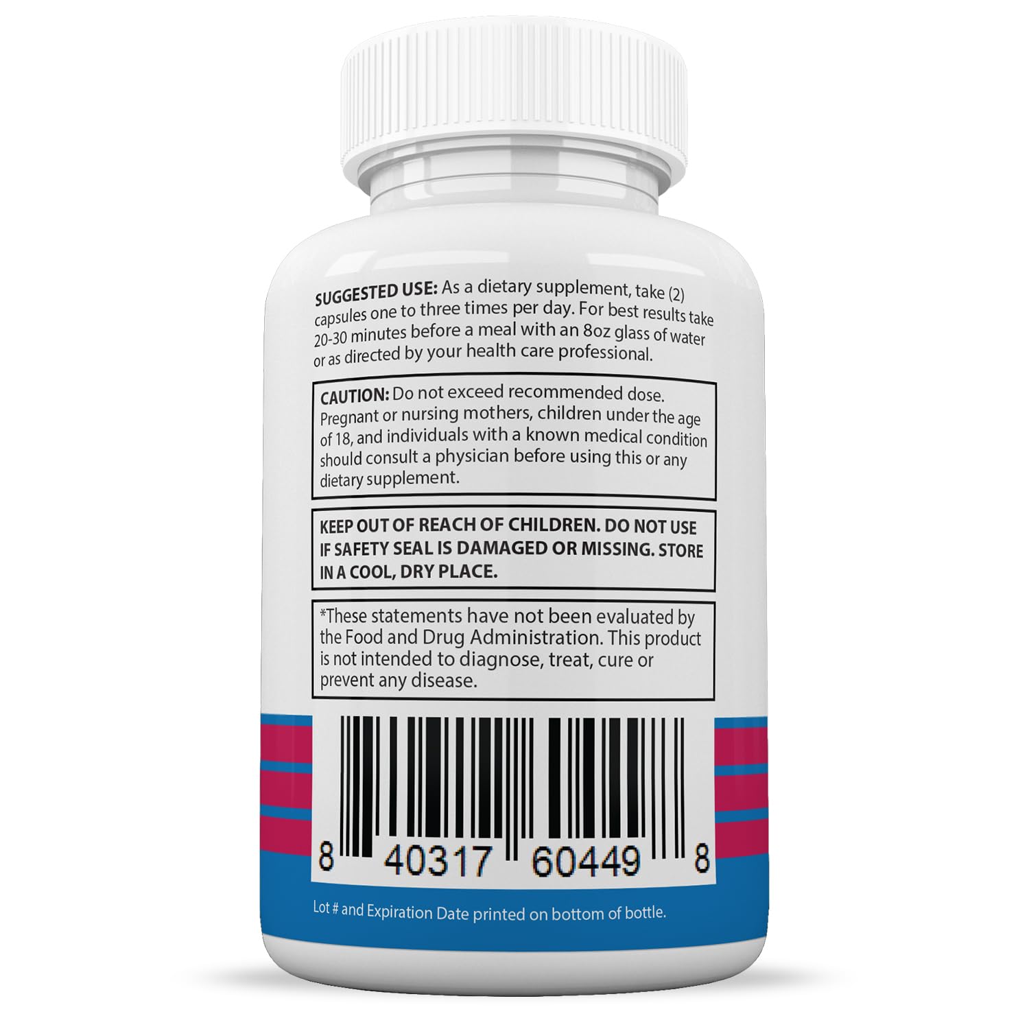 Justified Laboratories Lean Time Keto premium dietary supplement capsule container showing safety seal details.