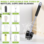 Zhayao brush cleaning a tall glassware vase