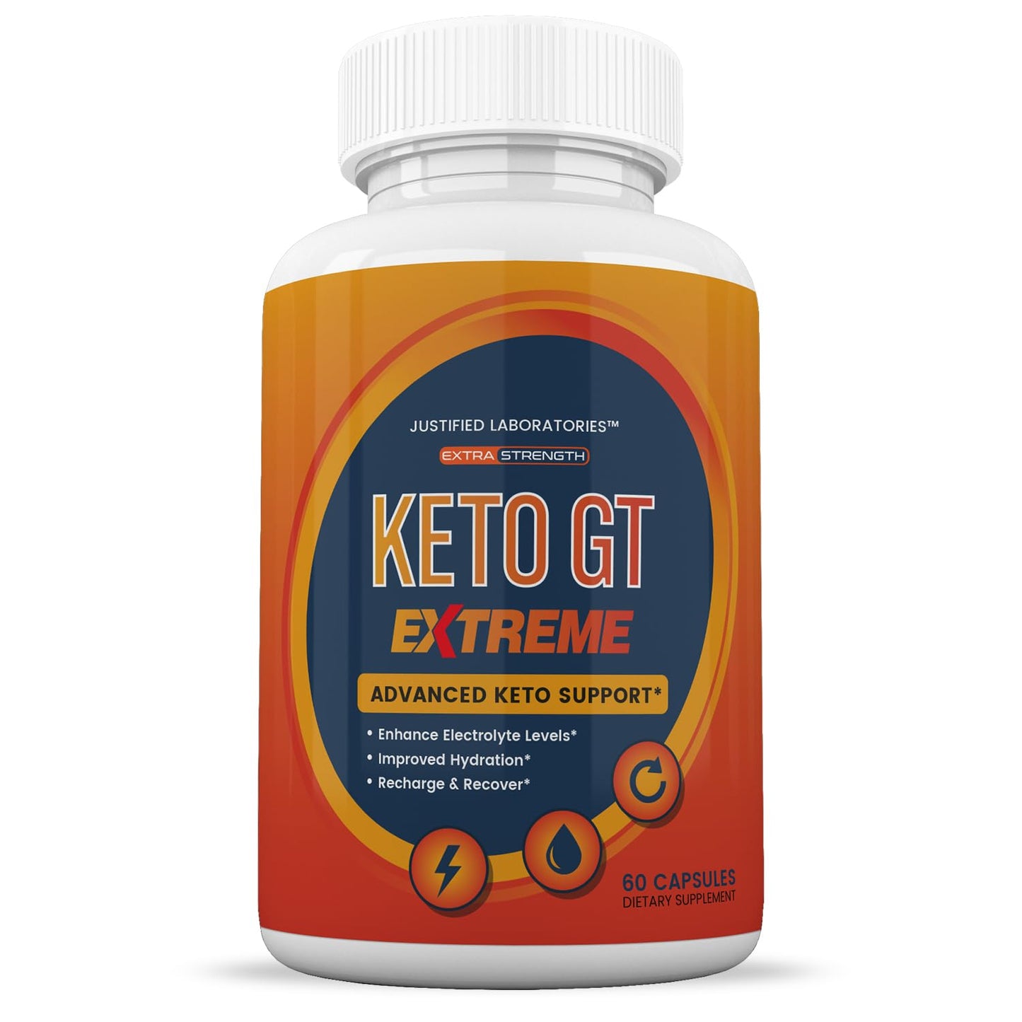 Authentic USA imported keto support dietary supplement bottle on a clean background
