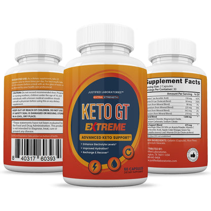 Premium imported keto formulation bottle displaying directions for daily usage