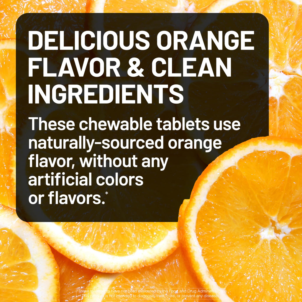 NatureWise orange flavored vitamin c side bottle view