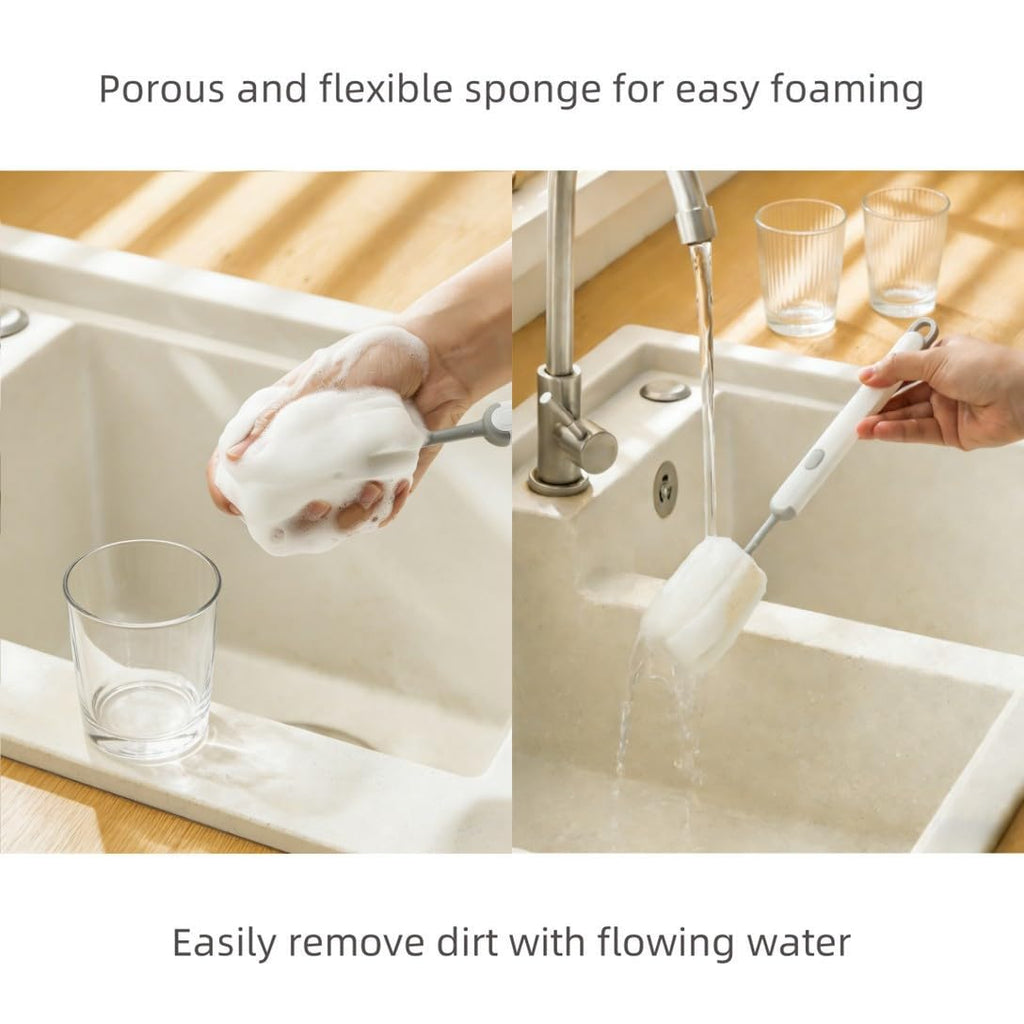 Detachable handle feature of the Leixterich cup cleaning brush