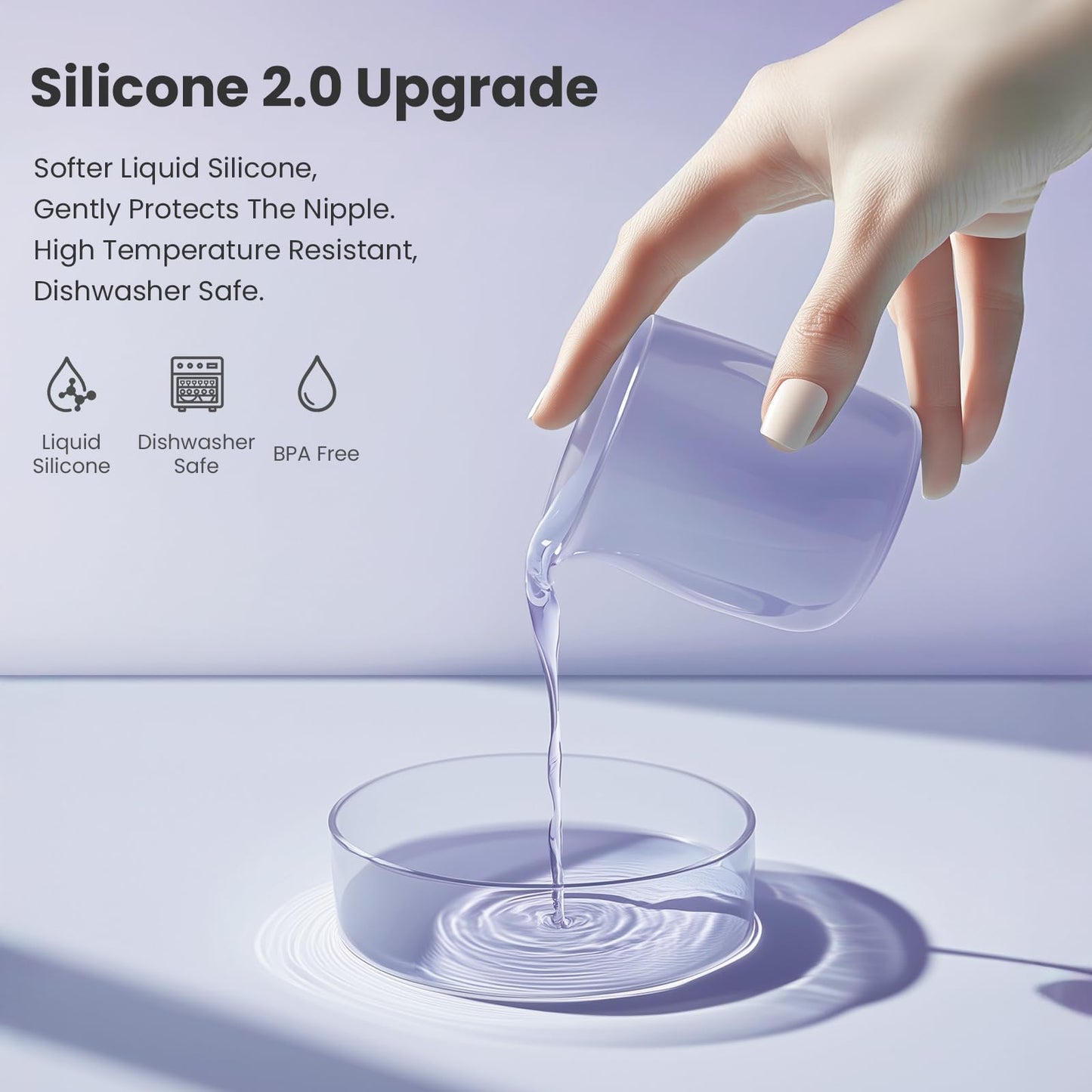 Rechargeable electric bottle cleaning device in hand