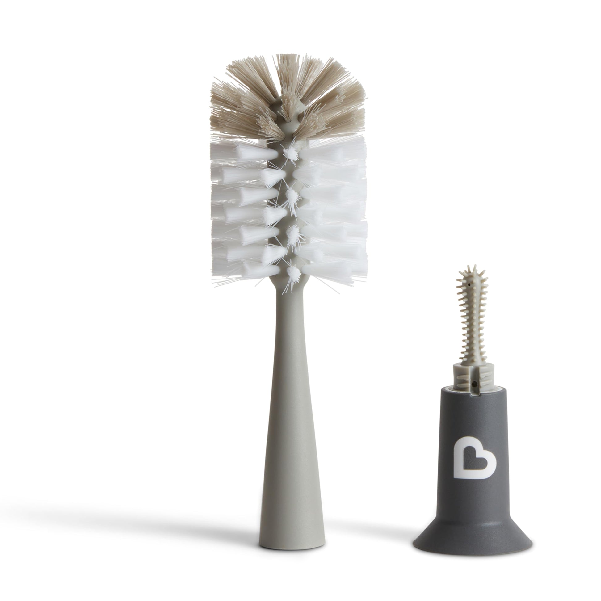 Munchkin bottle cleaning brush showing the suction cup base