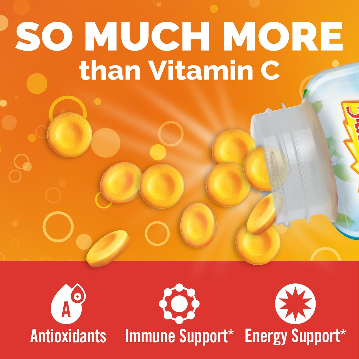 Emergen-C 40 chewable tablets Orange Blast flavor dietary supplement