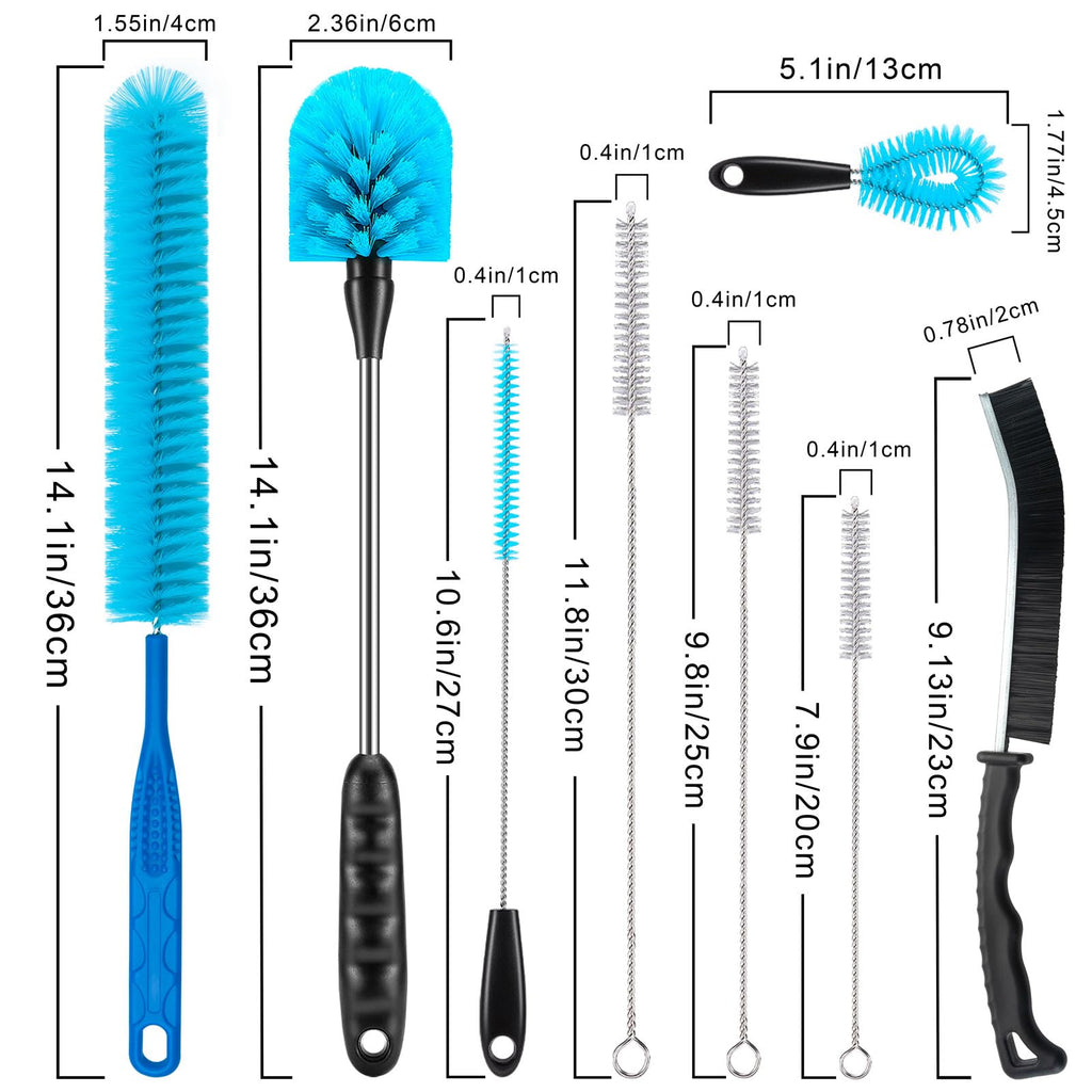 Swktpp multi-piece brush set for water bottles and straws