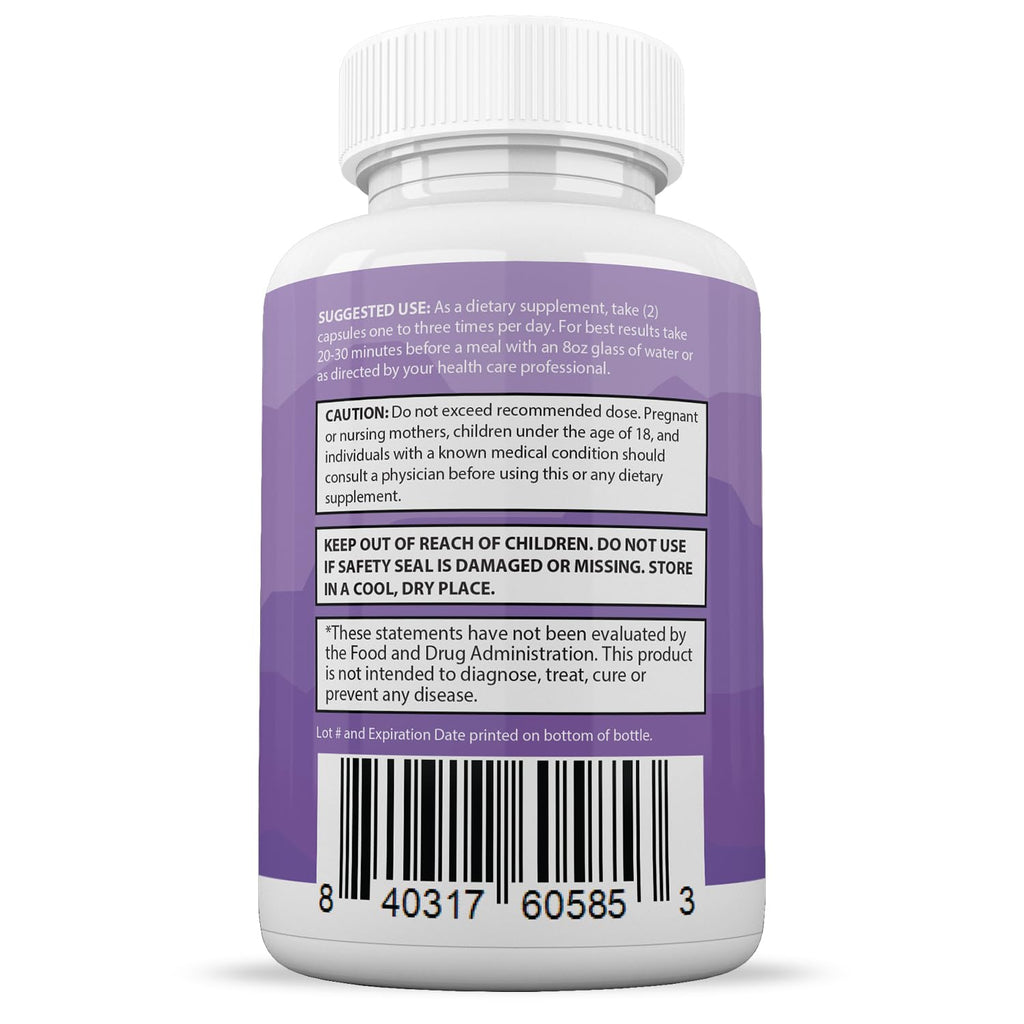 Justified Laboratories ultra fast keto bottle back label information