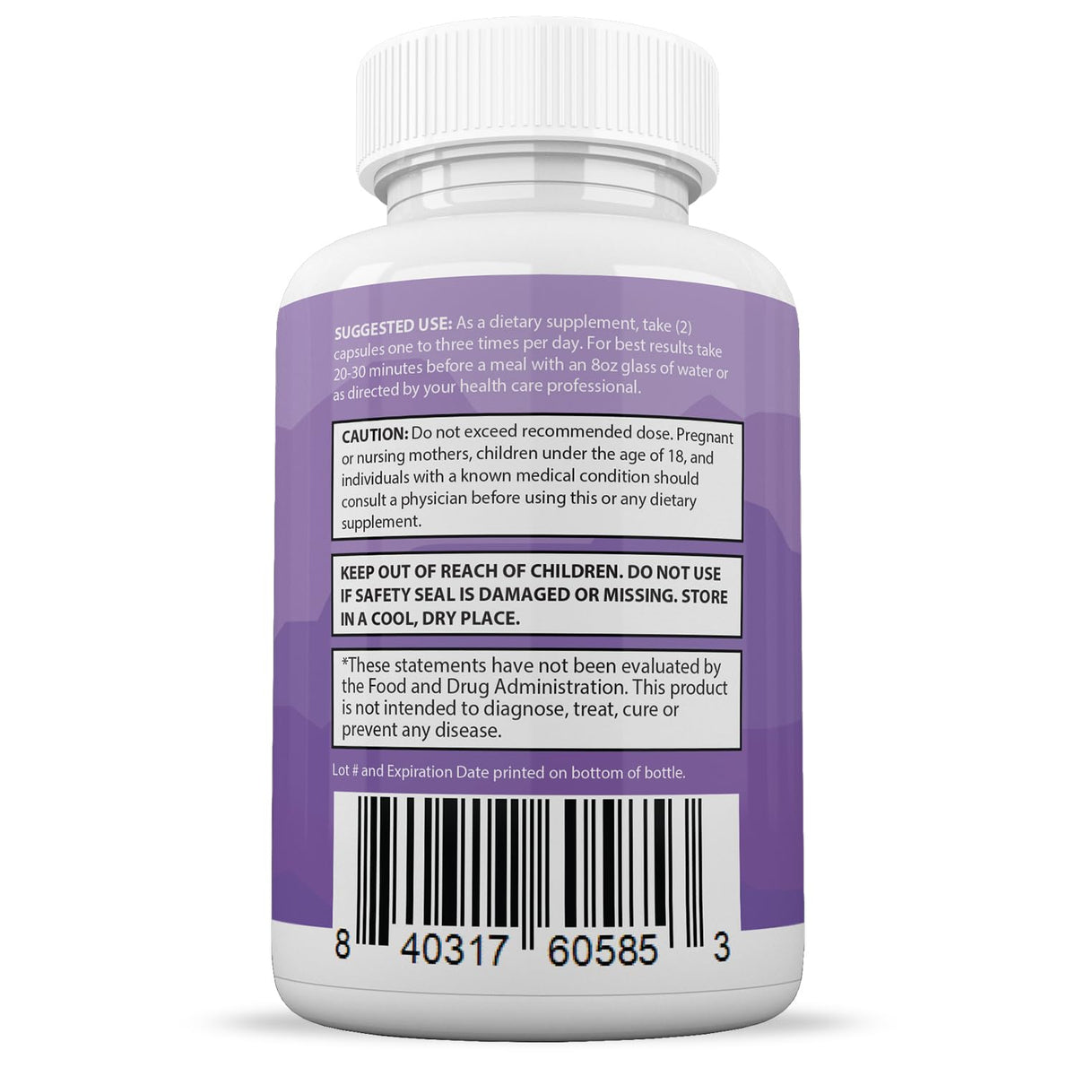 Justified Laboratories ultra fast keto bottle back label information