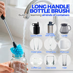 Holikme bottle brush with stainless steel handle