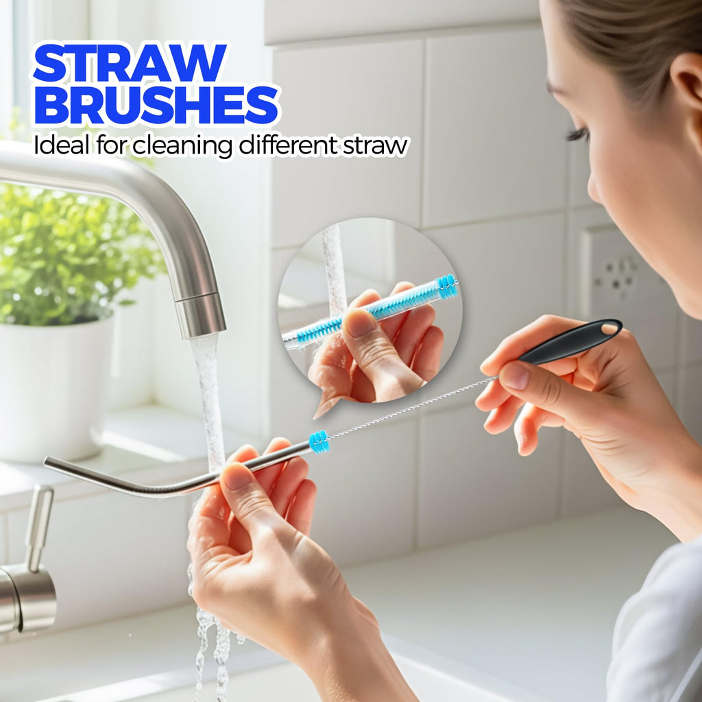 Holikme cleaning brushes for narrow neck bottles