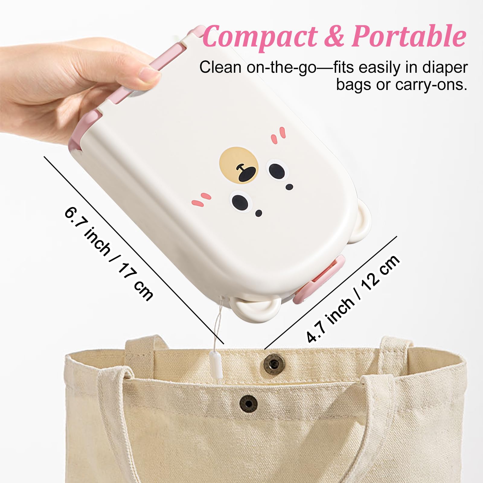 6-in-1 travel cleaning set for breast pump parts