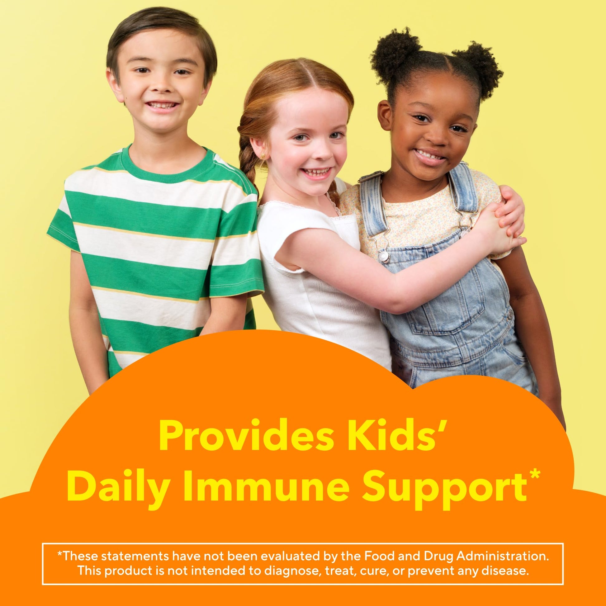 Lil Critters dietary gummy bears for kids immune defense showing natural colors without synthetic dyes