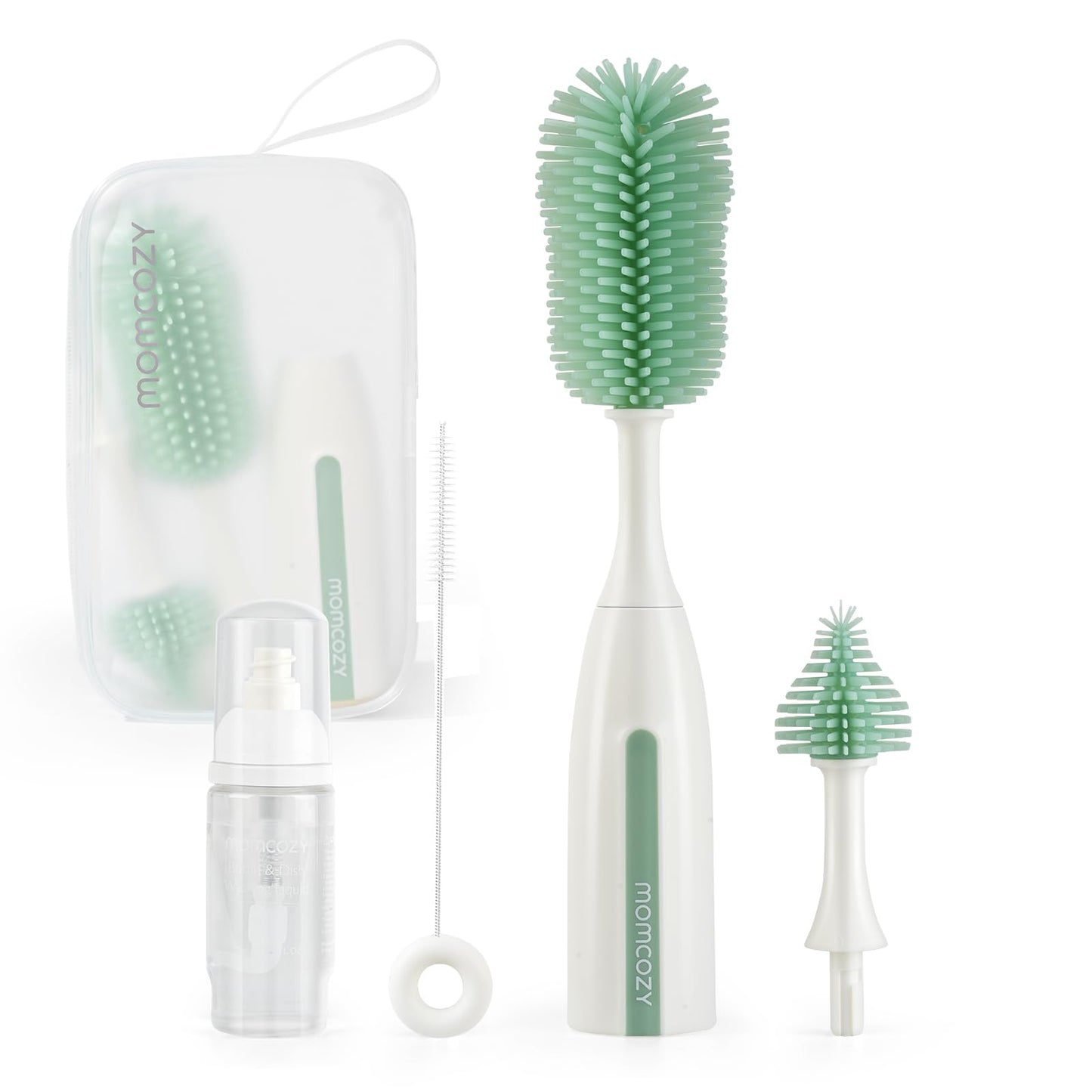 Momcozy silicone brush head for baby bottles