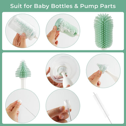 Momcozy portable bottle brush travel case open