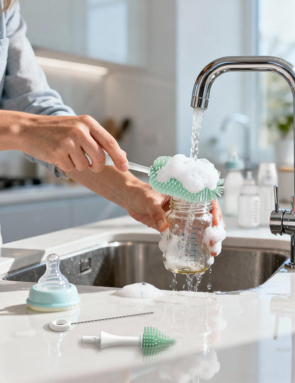 Momcozy bottle cleaning kit for breast pump parts
