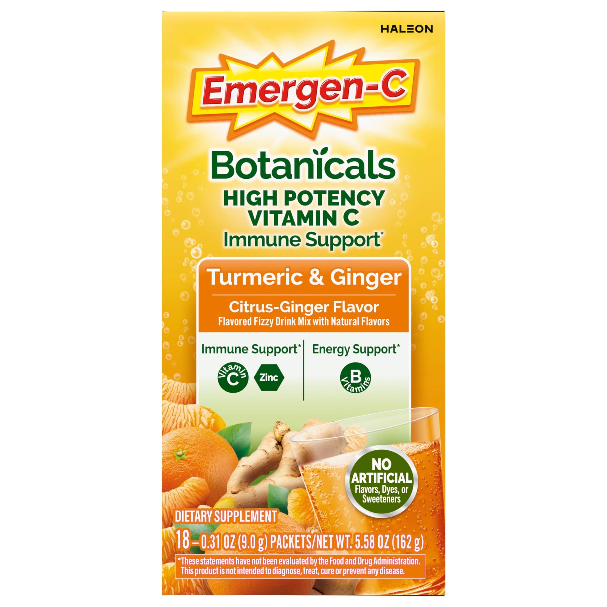 Rudra Retails authentic USA imported Emergen-C turmeric drink mix packets