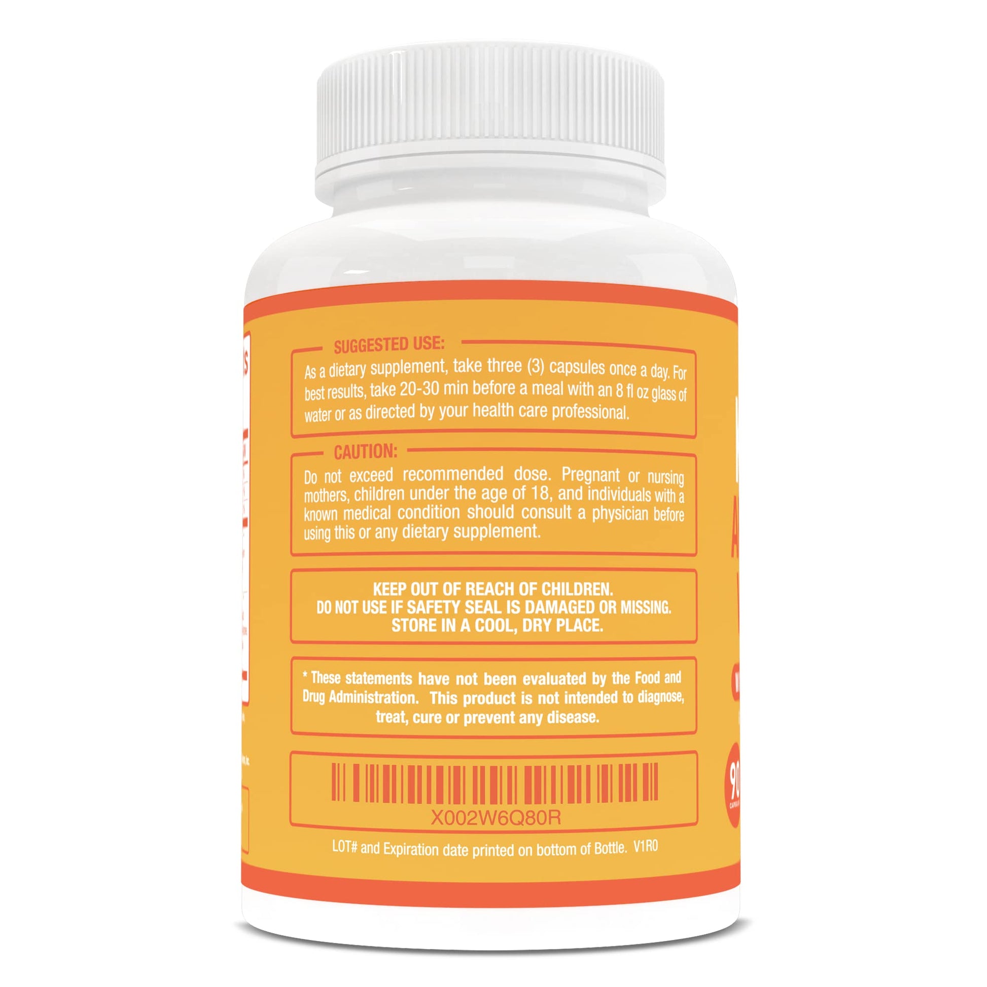 Purely Optimal Keto Plus ACV capsules side angle view showcasing authentic packaging